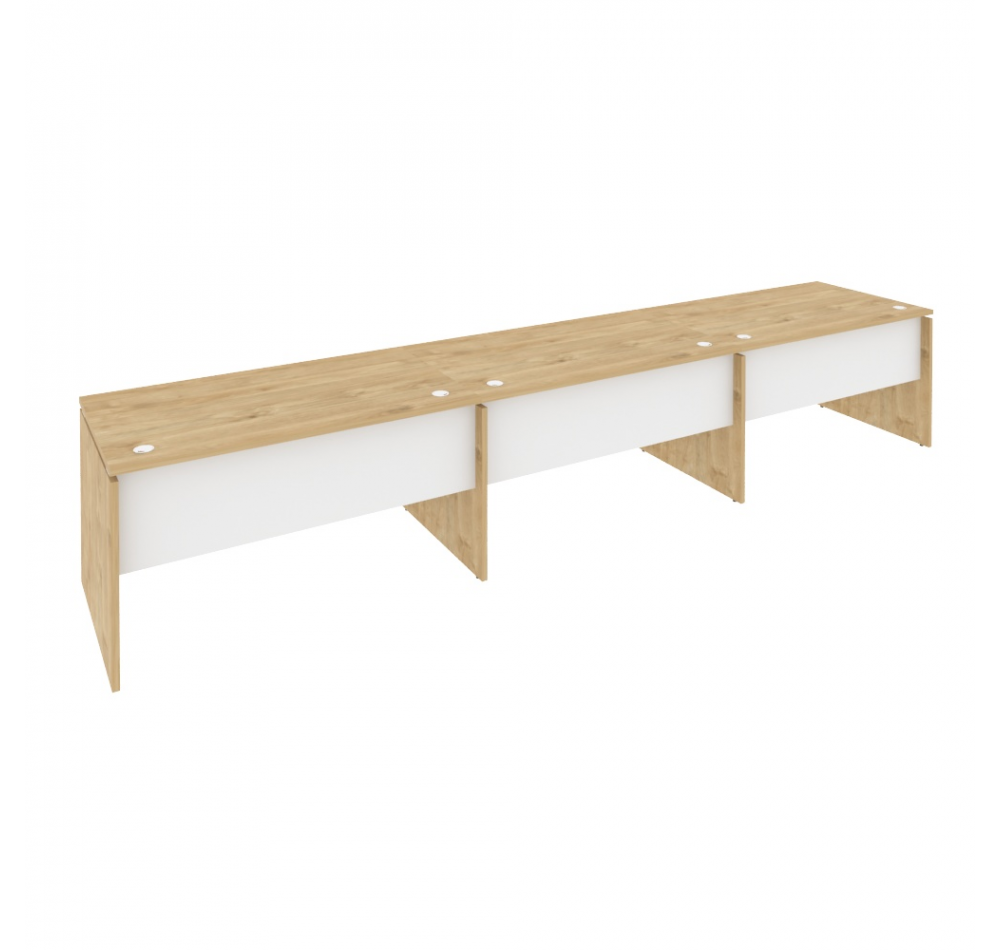 Рабочая станция O.RS-3.3.8 Тиквуд светлый (ШхГхВ) 4140х800х750