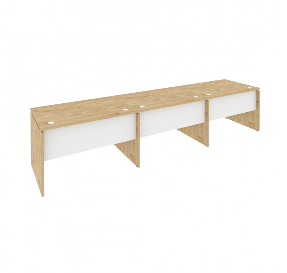 Рабочая станция O.RS-3.2.8 Тиквуд светлый (ШхГхВ) 3540х800х750