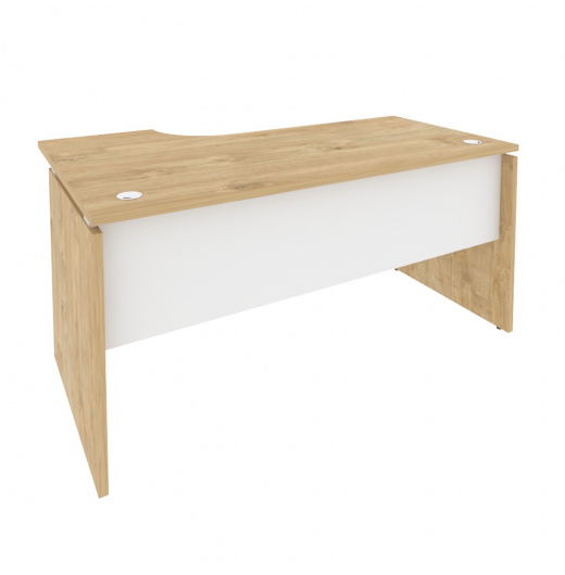 Стол эргономичный правый O.SA-1R Тиквуд светлый (ШхГхВ) 1580х980х750