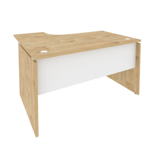 Стол эргономичный правый O.SA-3R Тиквуд светлый (ШхГхВ) 1380х1180х750