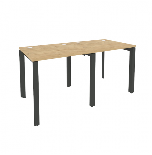 Рабочая станция на П-образном м/к (белый металл) O.MP-RS-2.0.7 Тиквуд светлый (ШхГхВ) 1560*720*750