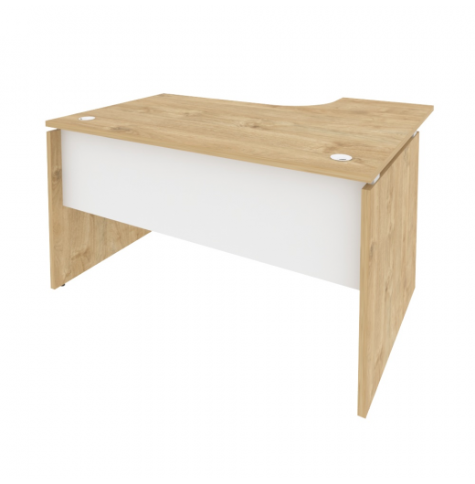 Стол эргономичный левый O.SA-3L Тиквуд светлый (ШхГхВ) 1380х1180х750