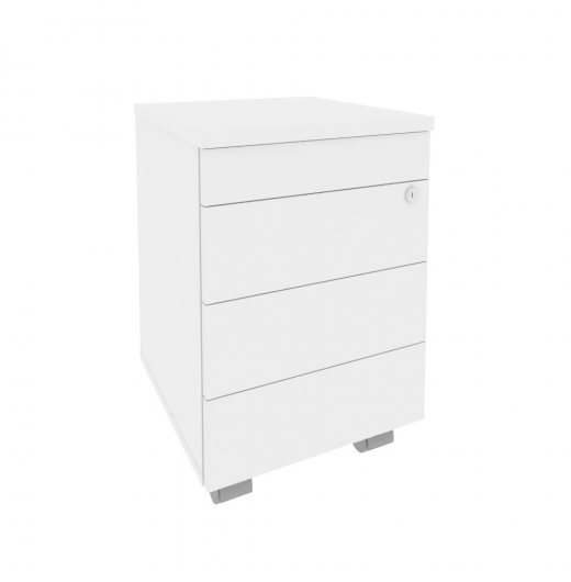 Тумба мобильная O.TM-3 TIP Белый бриллиант (ШхГхВ) 432х460х633