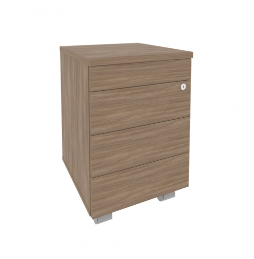 Тумба мобильная O.TM-3 TIP Дуб аризона (ШхГхВ) 432х460х633