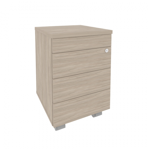 Тумба мобильная O.TM-3 TIP Дуб аттик (ШхГхВ) 432х460х633