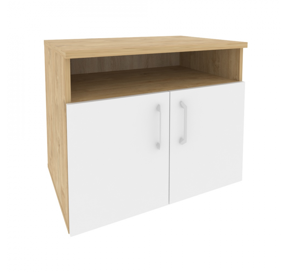 Тумба для оргтехники/сервисная O.TM-1 Тиквуд светлый (ШхГхВ) 800х600х680