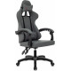 Кресло игровое Zombie Zoom Fabric серый Neo Grey крестов. пластик
