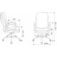 Кресло руководителя Бюрократ T-9950SL Fabric черный Light-20 крестов. металл хром
