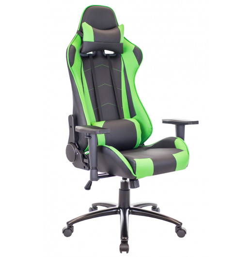 Кресло игровое Everprof Lotus S9 Экокожа Зеленый/Черный