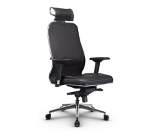 Компьютерное кресло Метта Samurai SL-3.04 кожа, Черный плюс