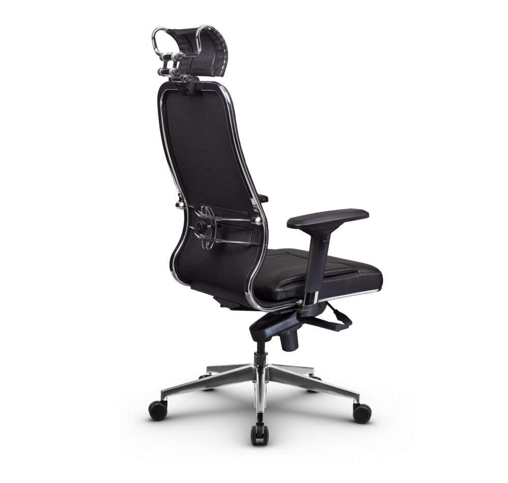 Компьютерное кресло Метта Samurai SL-3.04 кожа, Черный плюс