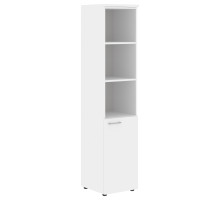 Шкаф колонка с глухой малой дверью (R) и топом XHC 42.5(R) Белый 432х432х1955 XTEN