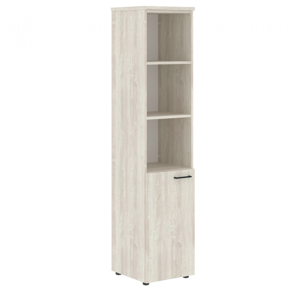 Шкаф колонка с глухой малой дверью (L) и топом XHC 42.5(L) Сосна Эдмонт 432х432х1955 XTEN
