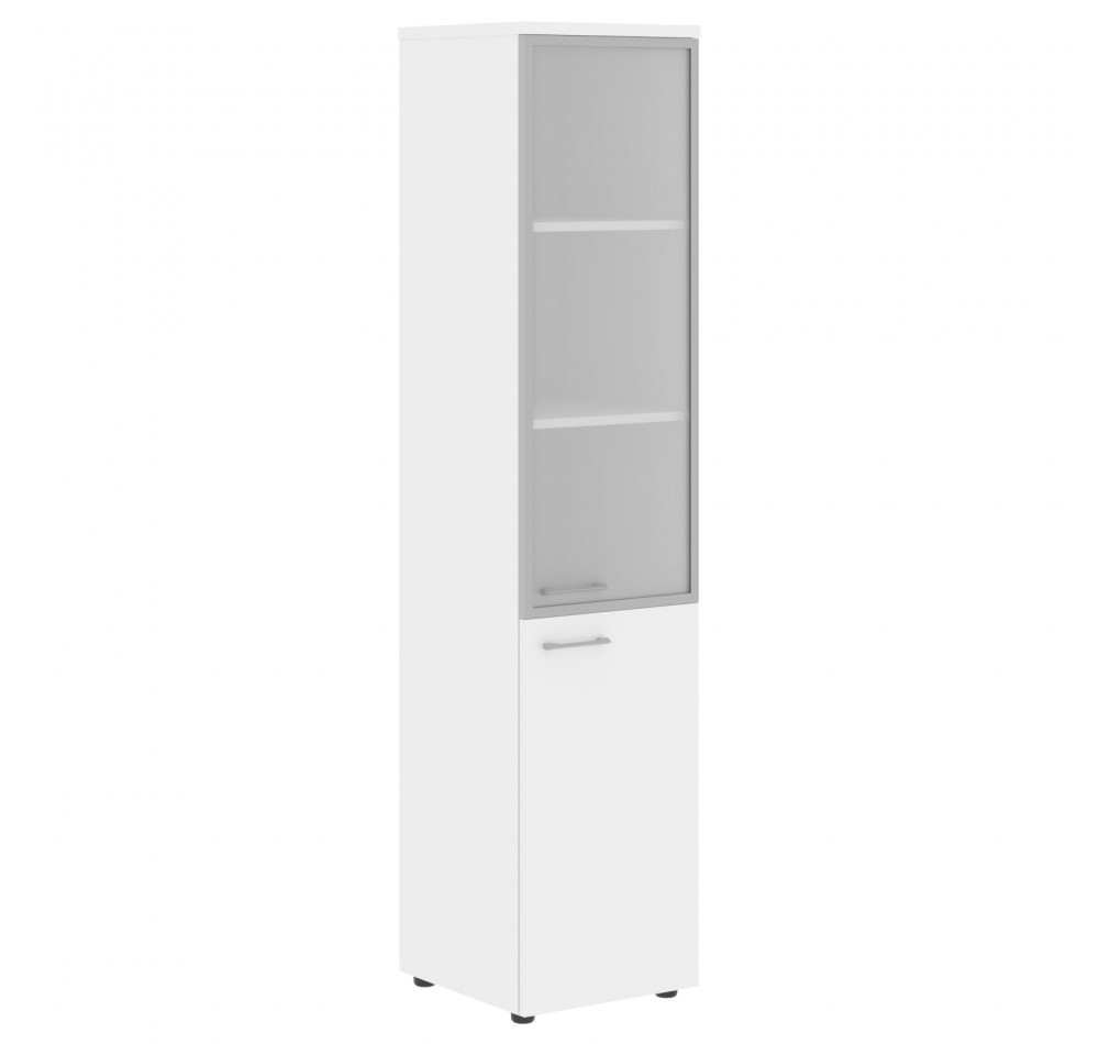 Шкаф колонка комбинированая (R) с топом XHC 42.7(R) Белый 432х432х1955 XTEN