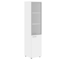 Шкаф колонка комбинированая (R) с топом XHC 42.7(R) Белый 432х432х1955 XTEN