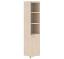 Шкаф колонка с глухой малой дверью (R) и топом XHC 42.5(R) Бук Тиара 432х432х1955 XTEN