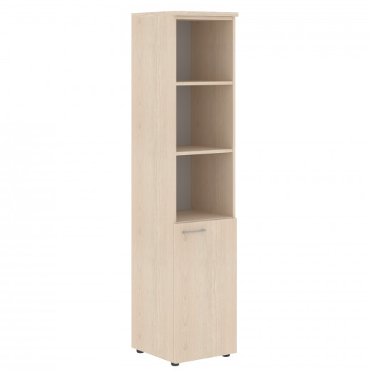 Шкаф колонка с глухой малой дверью (R) и топом XHC 42.5(R) Бук Тиара 432х432х1955 XTEN