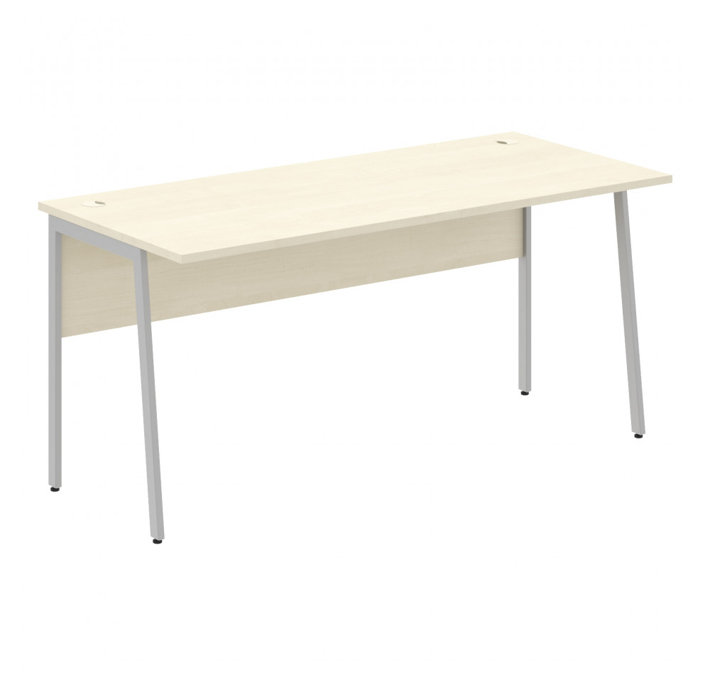 Стол прямой СП-4P Клен*/Алюминий 1600х720х755 IMAGO PLUS
