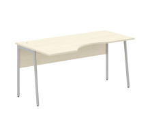 Стол прямой СА-1P(L) Клен*/Алюминий 1600х900х755 IMAGO PLUS