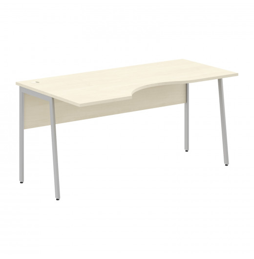 Стол прямой СА-1P(L) Клен*/Алюминий 1600х900х755 IMAGO PLUS