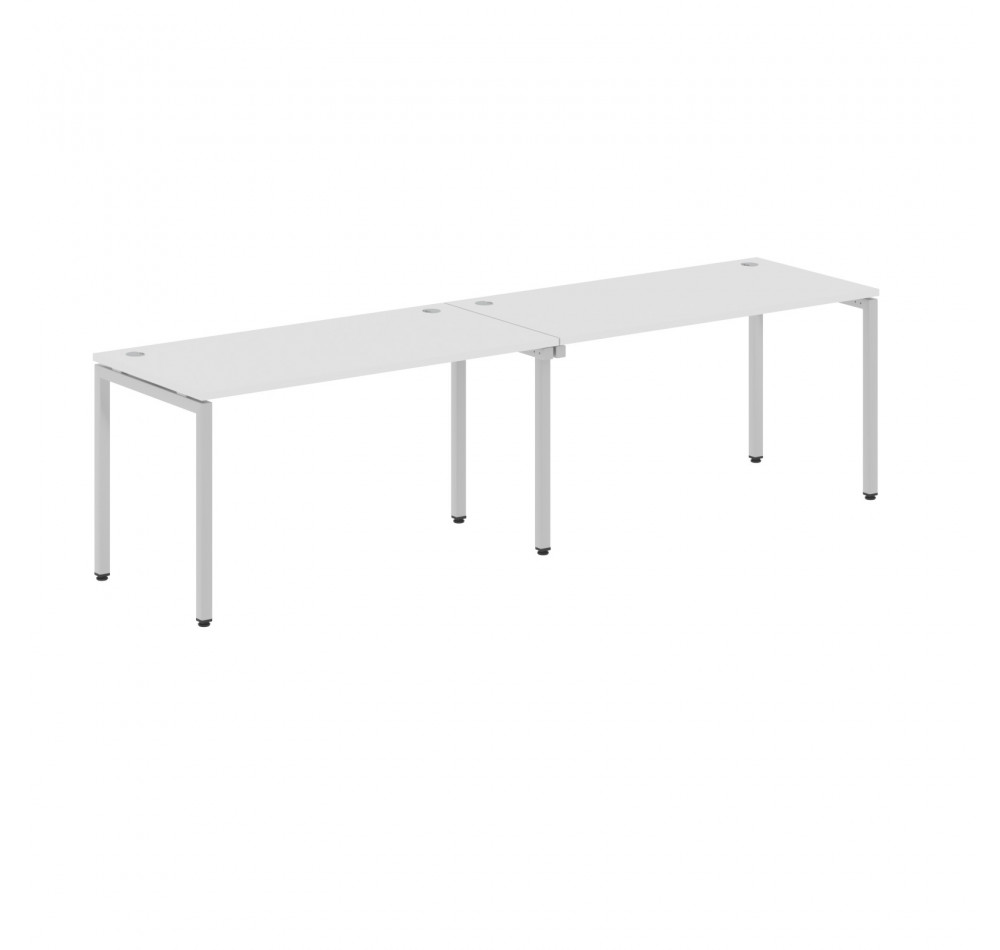 Стол 2-х местный XWST 2870 Белый/Алюминий 2806х700х750 XTEN-S