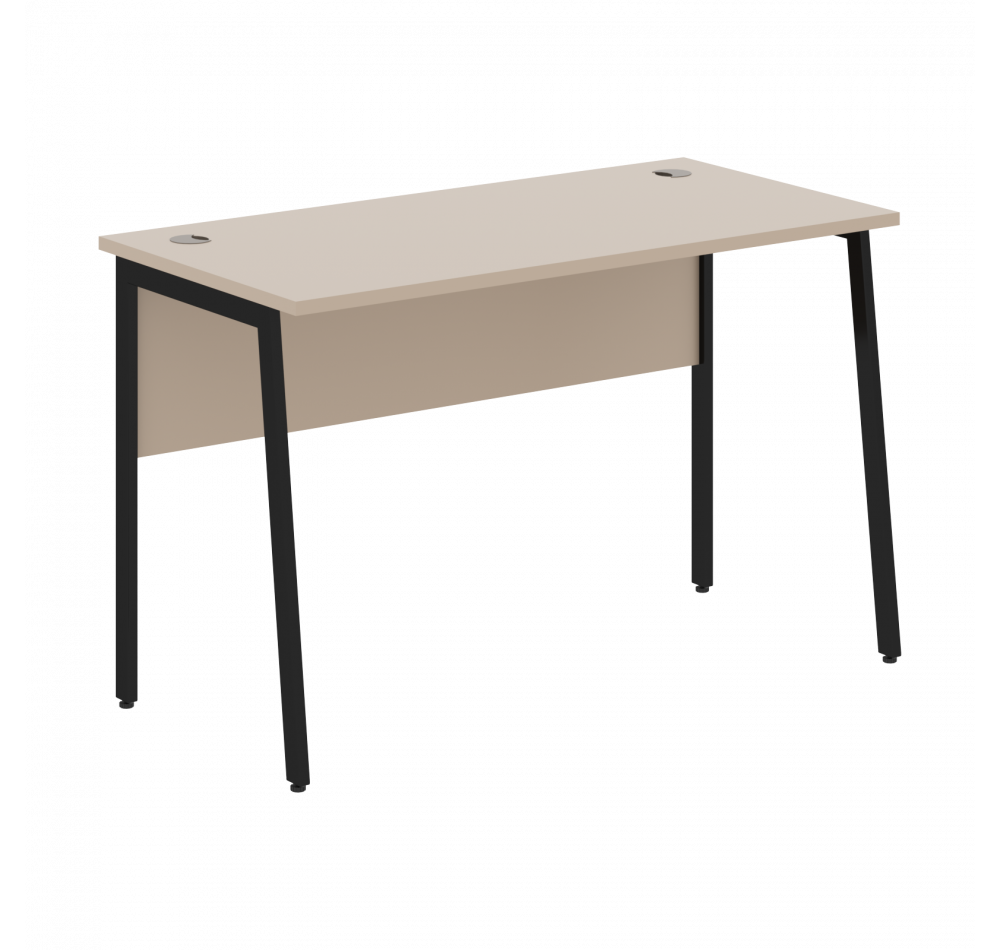 Стол прямой СП-2.1P Мокачино/Черный 1200х608х755 IMAGO PLUS