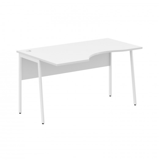 Стол прямой СА-2P(L) Белый/Белый 1400х900х755 IMAGO PLUS