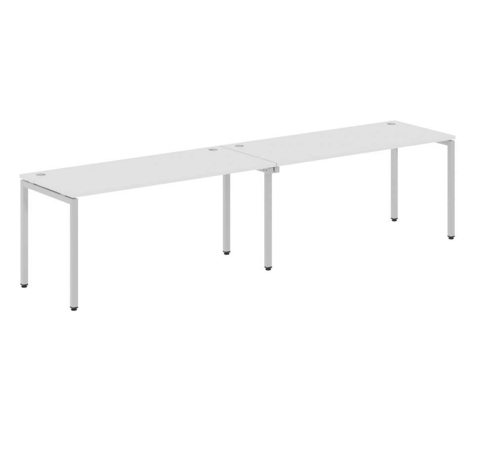 Стол 2-х местный XWST 3270 Белый/Алюминий 3206х700х750 XTEN-S