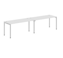 Стол 2-х местный XWST 3270 Белый/Алюминий 3206х700х750 XTEN-S