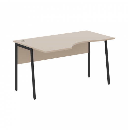 Стол прямой СА-2P(L) Мокачино/Антрацит 1400х900х755 IMAGO PLUS