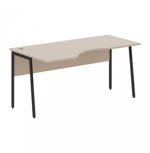 Стол прямой СА-1P(L) Мокачино/Антрацит 1600х900х755 IMAGO PLUS