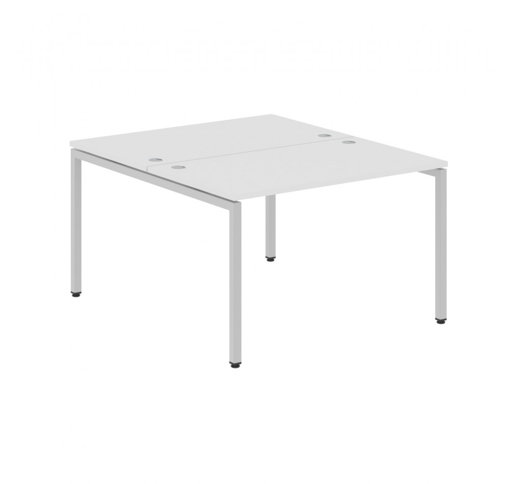 Стол 2-х местный XWST 1214 Белый/Алюминий 1200х1406х750 XTEN-S