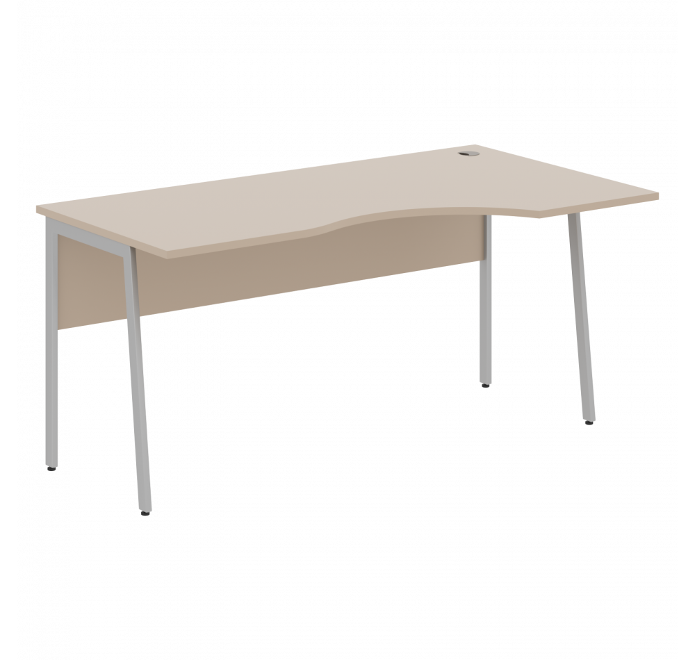 Стол прямой СА-1P(R) Мокачино/Алюминий 1400х900х755 IMAGO PLUS