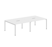Конференц стол XSCT 2714 Белый/Алюминий 2764х1406х750 XTEN-S