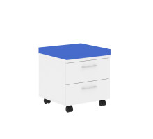 Тумба с подушкой XMC-2D.1A Белый/Синий C-06 465х465х520 XTEN