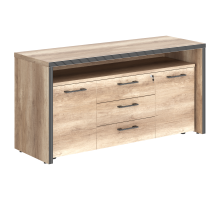Тумба с фригобаром TTF-3D.1A Дуб Каньон 1640х550х800 TORR